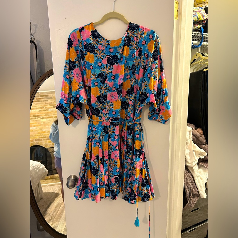 Never worn mini printed mini dress